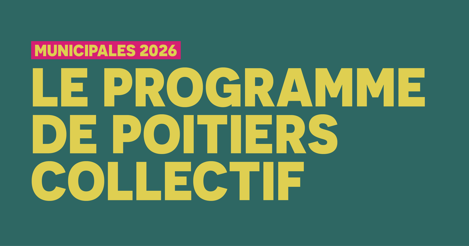 Programme 2026 - Poitiers Collectif